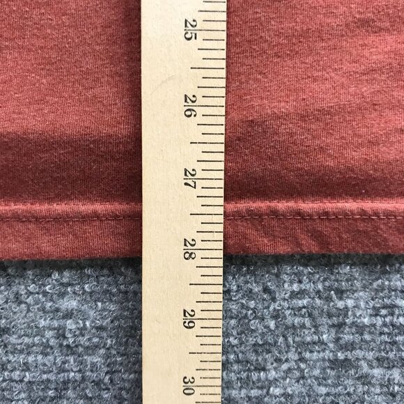 Eddie Bauer Shirt Mens XXL Rust Sun Mountains Graphic Tee Base Layer Hiking - Picture 7 of 12
